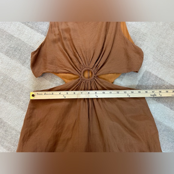 En Saison Sophie Cutout Mini Dress Brown (Size L) - Picture 10 of 11